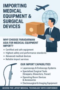 Certified surgical instruments – graspers, dissectors, trocars – Faradarman Asia